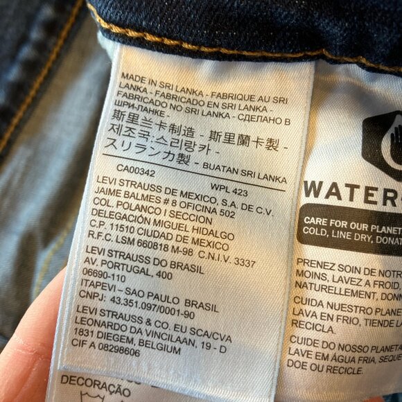 Levi's Classic Bootcut medium‎ wash highrise stretch denim jean size 12 - Picture 5 of 6